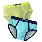 Хлопковое нижнее белье для мальчиков, синие, желтые, полосатые эластичные шорты, трусики для детей 3, 4, 6, 8, 10, 12, 14 лет, детская одежда OKU203032