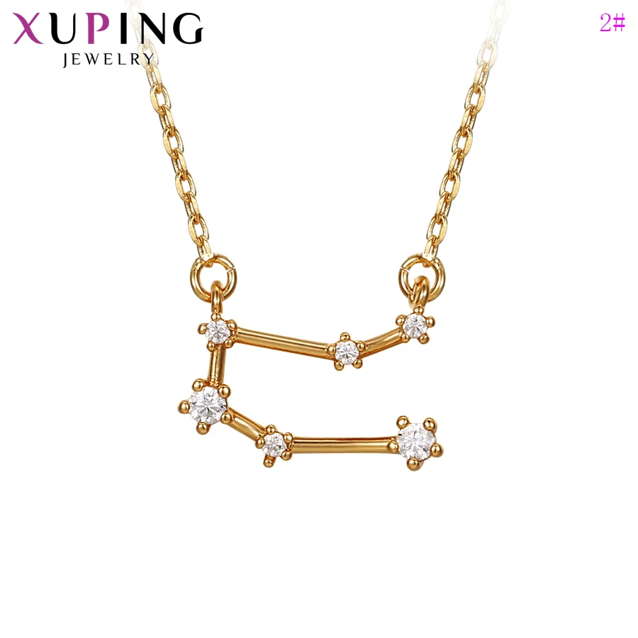 Xuping, Новое поступление, ожерелье, 12 созвездий, ожерелье для женщин, девушек, элегантная цепочка, ювелирные изделия, рождественские подарки, S215.2-46346