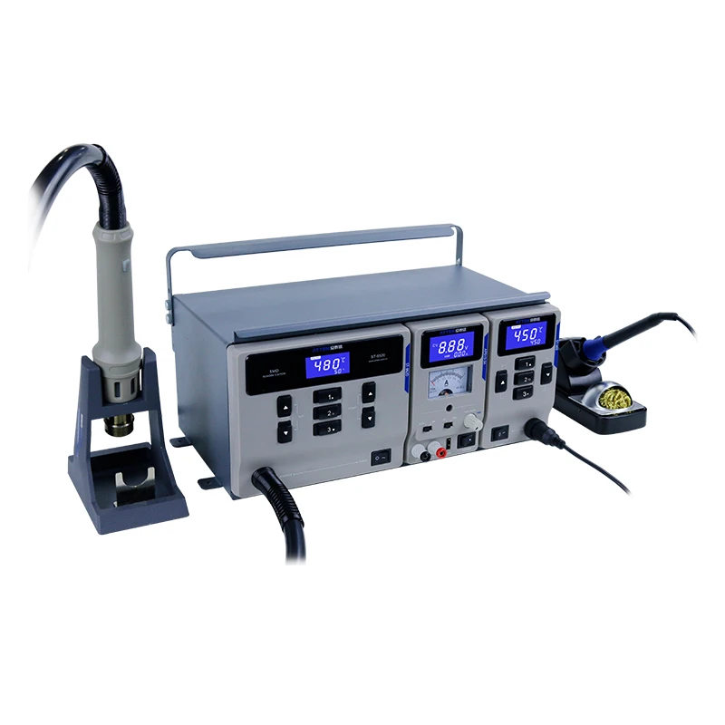 atten ms 300 mobile phone welding 3 in 1 smd hot air soldering rework station with 3a dc power supply free global shipping