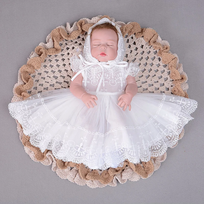 Детское платье для крещения дамская шляпа без полей крестильное новорожденных