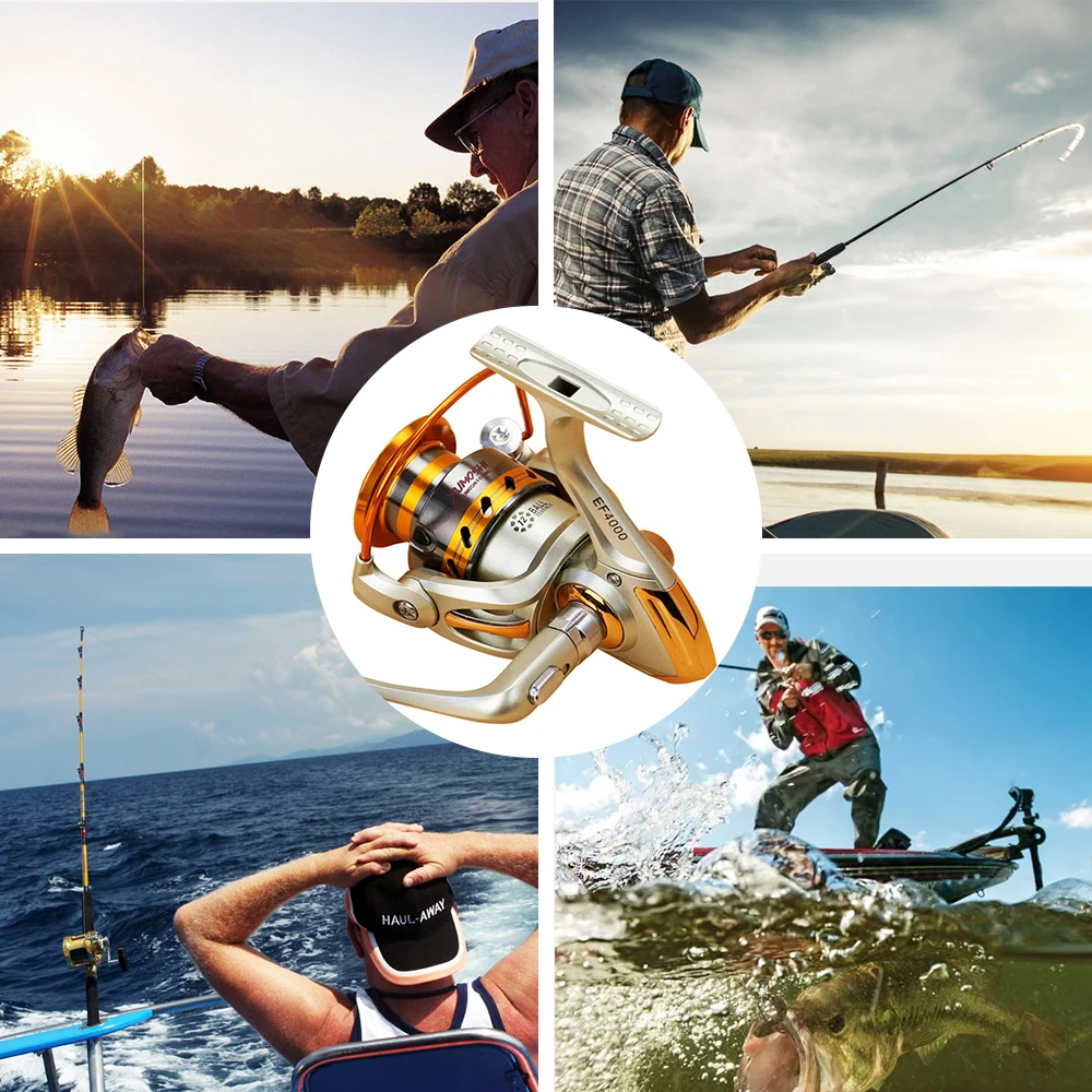 Портативная спиннинговая Рыболовная катушка для пресной морской рыбалки 1000 7000