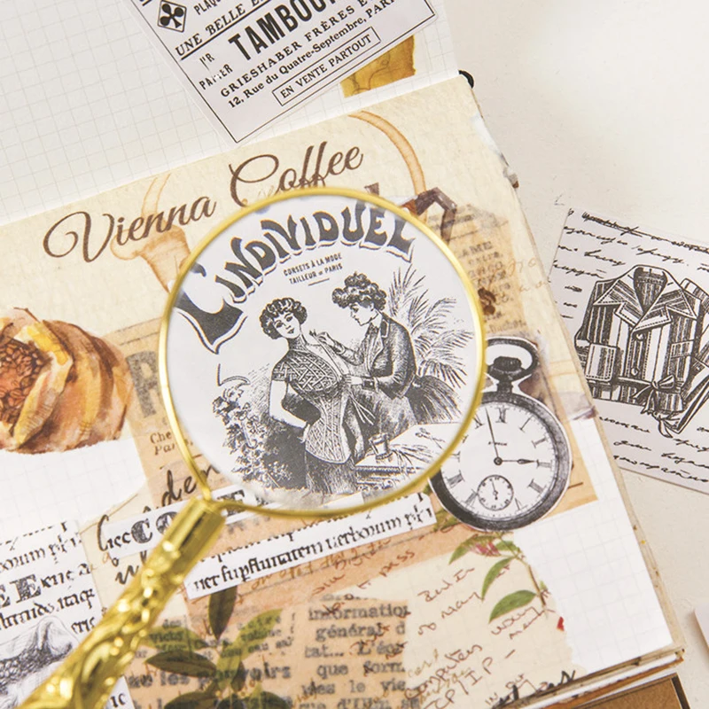 45 шт./кор. Европейская винтажная черная белая наклейка для скрапбукинга