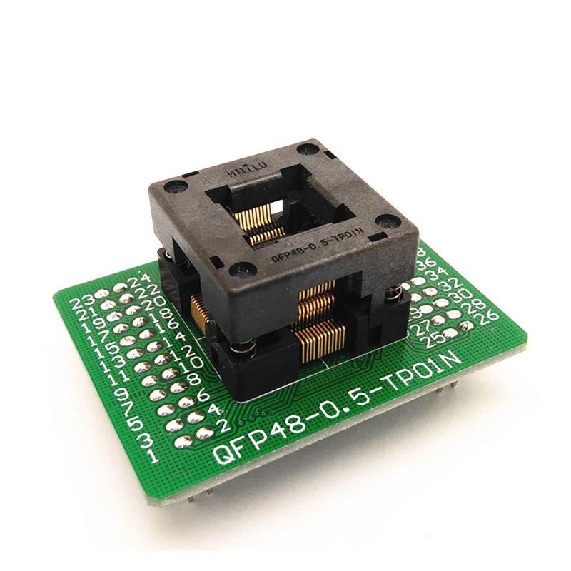 Тестовый стенд IC Qfp48-0.5 нижний для записи горения позолоченный штифт Lqfp48