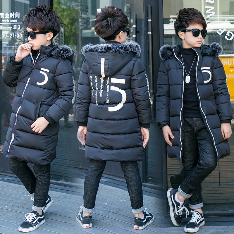 Детская утепленная куртка на возраст от 10 лет до 30 градусов из плотного хлопка |