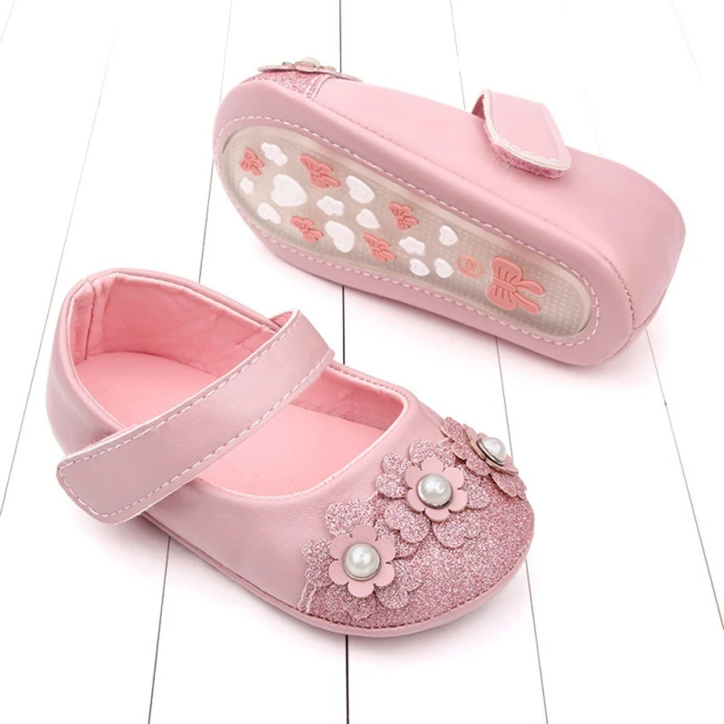 Для маленьких девочек цветочный искусственная кожа для новорожденных детские