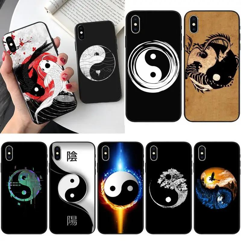 Чехол для телефона JHTAO Eight schemtaiji Yin Yang iPhone 12 Mini 11 Pro XS Max X XR 7 8 Plus | Мобильные телефоны