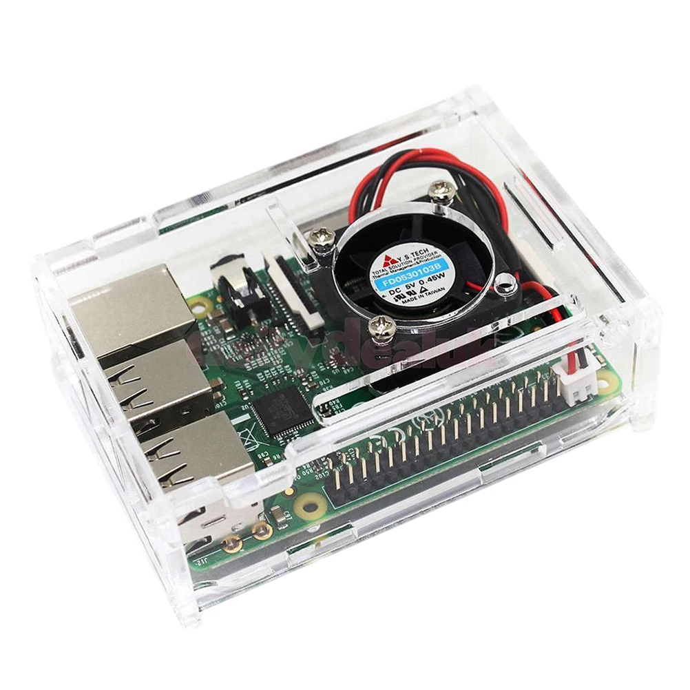 Для Raspberry 93x65x32 мм Pi 2/3/B + Прозрачный Премиум акриловый чехол | Компьютеры и офис