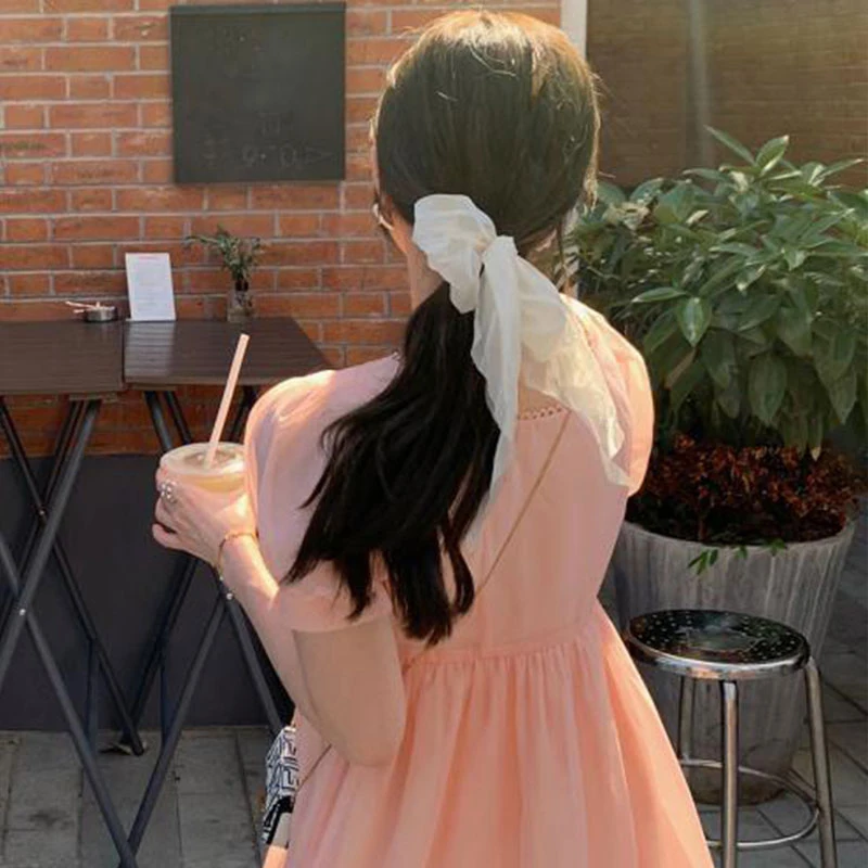 

Новинка 2021, женские аксессуары для волос, кружевная жемчужная резинка для волос с бабочкой, резинка для волос, элегантная лента с узлом и бан...