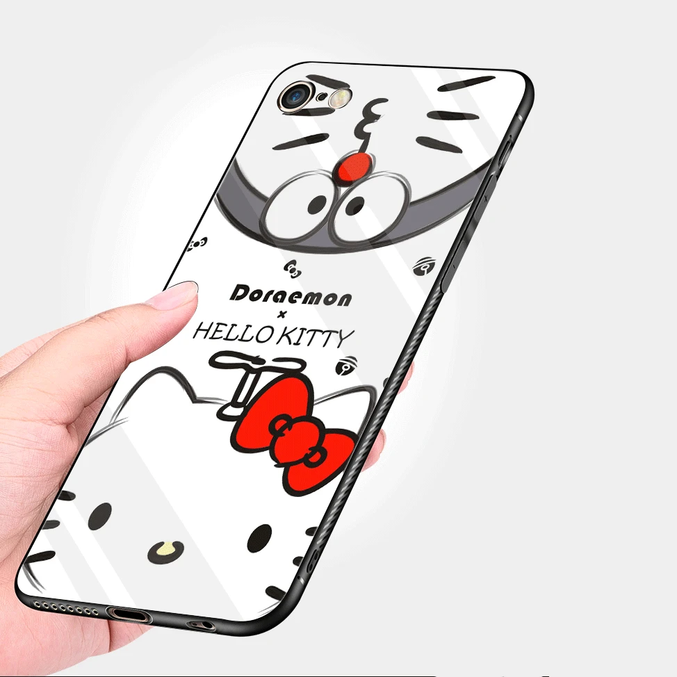 Стеклянный Чехол для мобильного телефона iPhone XR X XS Max 5 5S SE 6 6s 7 8 Plus защитная