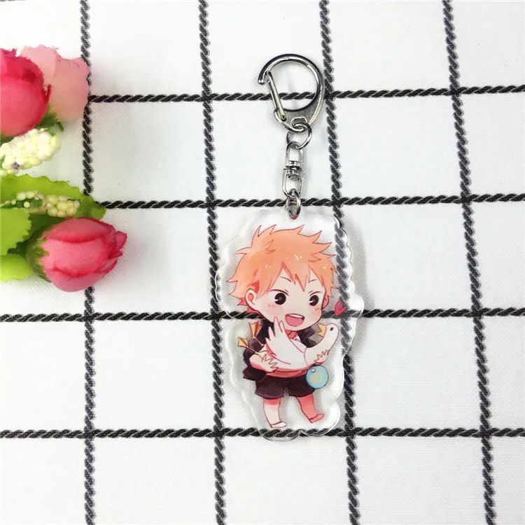 

Haikyuu Anime Keychains Cute Anime Key Chain Key Ring Decor Bag Pendant Collection Model Toys for Kids Gifts Accessories