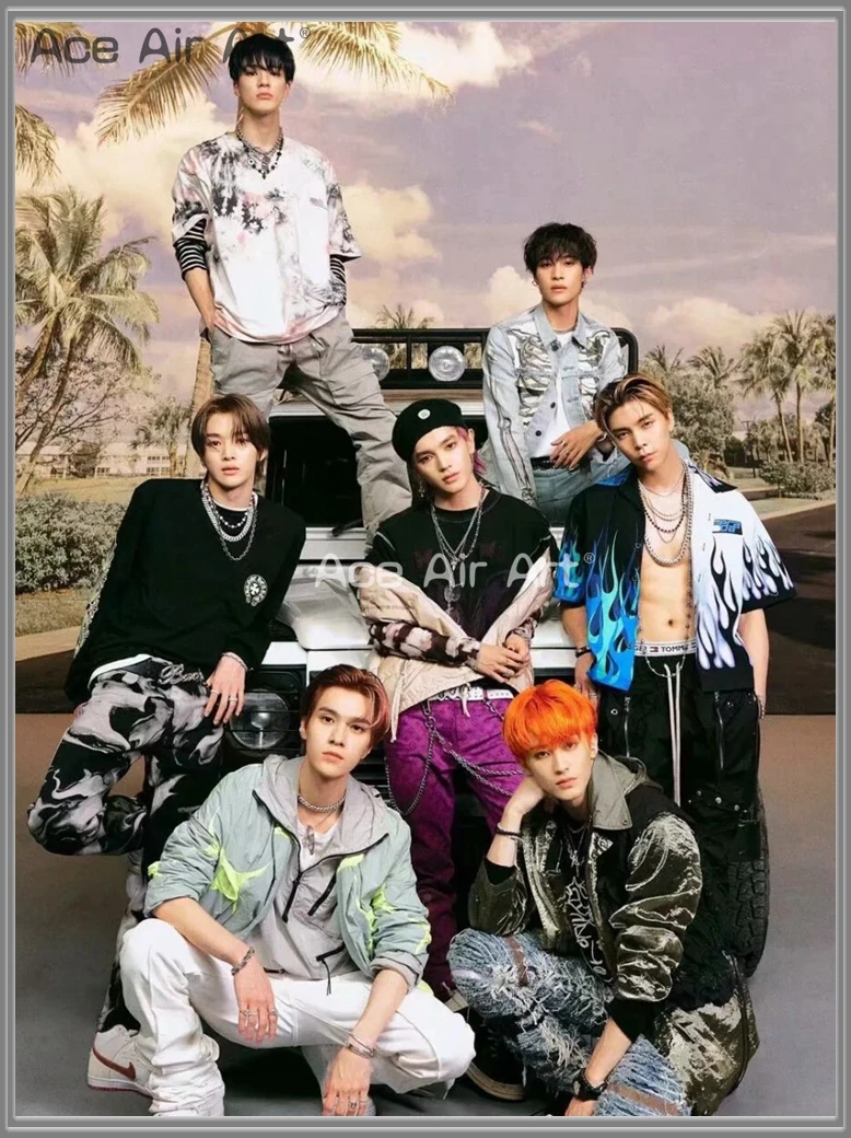 Набор для алмазной вышивки крестиком с изображением красивых мальчиков N C T 5D Kpop |