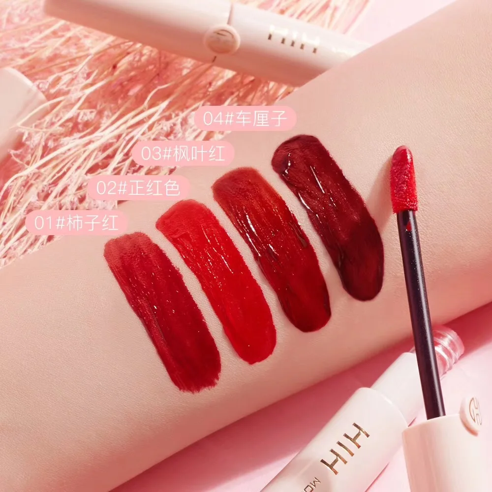 4 шт./компл. Увлажняющий блеск для губ темно красный оранжевый мягкий крем