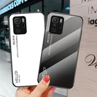 Роскошный градиентный чехол из закаленного стекла для POCO M3 Pro X3 GT 5G чехол для Xiaomi POCO X3 NFC Redmi Note 10 Pro note10 10S задний Чехол