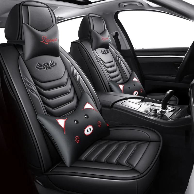 

High quality Black Leather Car seat covers For dodge journey caliber challenger ram 1500 durango nitro accessories