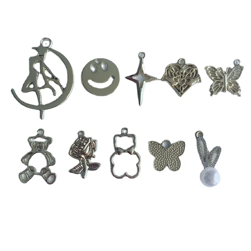 

DIY Jewelry accessories wholesale cool sailor moon alloy bow cute bear earrings accessories pendant