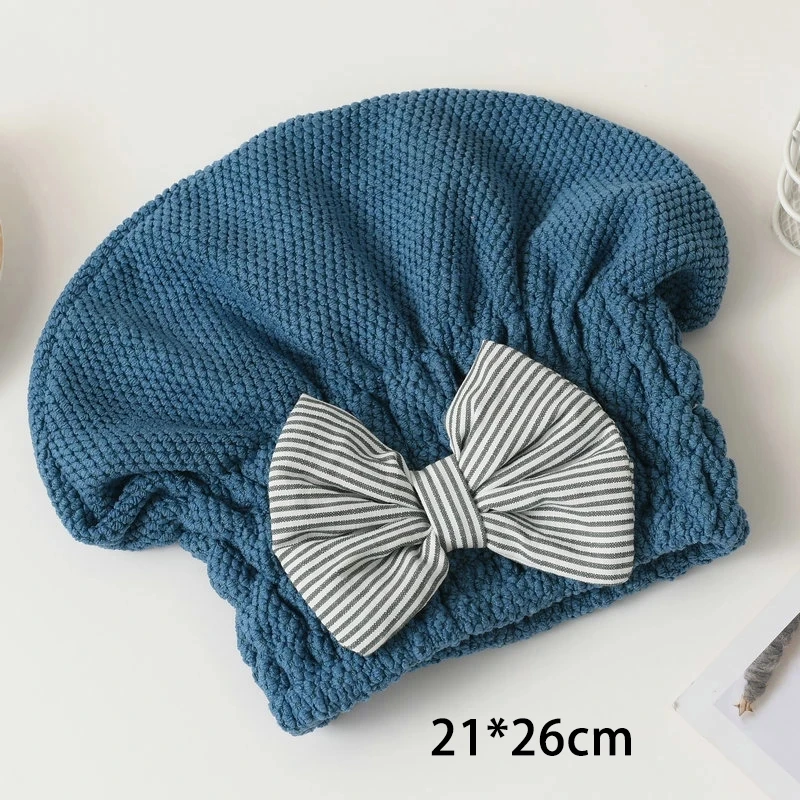 

1 Pcs Coral Velvet Super Absorbent Bath Accessories for Women Shower Caps Quick-drying Hair Cap Portable Dry Hair Towel