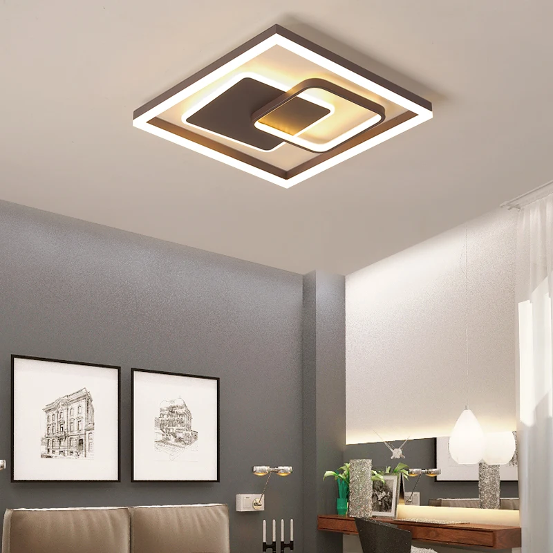 Современные светодиодные люстры освещение для поверхностного монтажа лампа