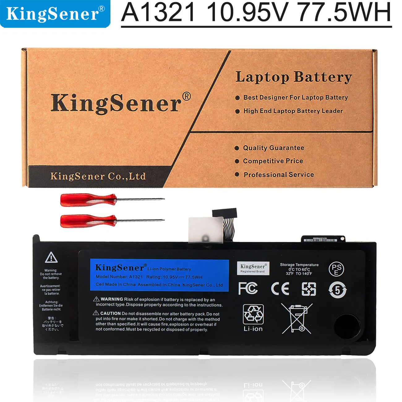 Аккумулятор KingSener A1321 для Apple MacBook Pro 15 " A1286 2009 2010 Версия 020-6380-A MC118LL/A MC372 MC371 MB985