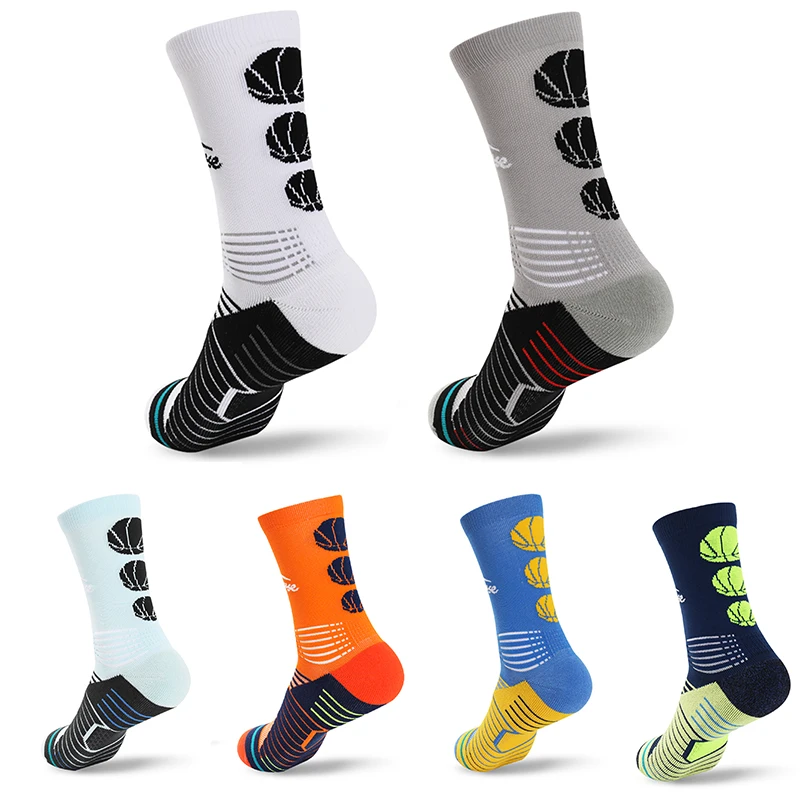 

Basketball Socks Sweat Deodorant for Men Outdoor Cycling Sock Breathable Compression Socks Bike Running Football Sport Socks