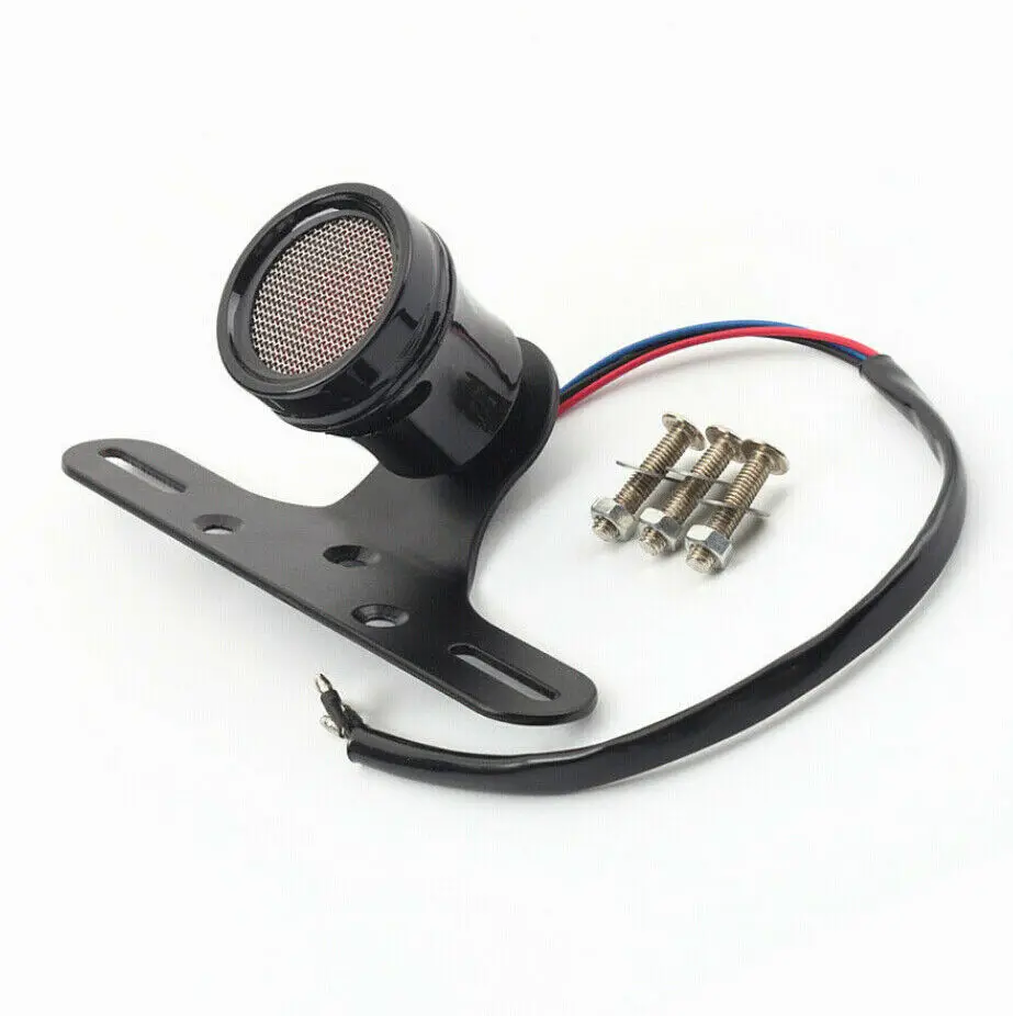 

12V Motorcycle AluminumRear Brake LED Tail Stop Light Lamp Dirt Taillight Rear License Plate Light Accessories Decorative Lamp