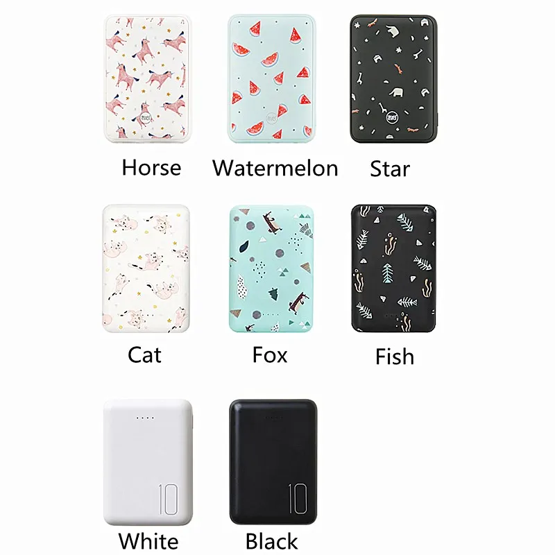 

Liberfeel Maoxin mini power bank 10000mAh dual USB output portable cute pattern with lollipop micro cable quick charge powerbank
