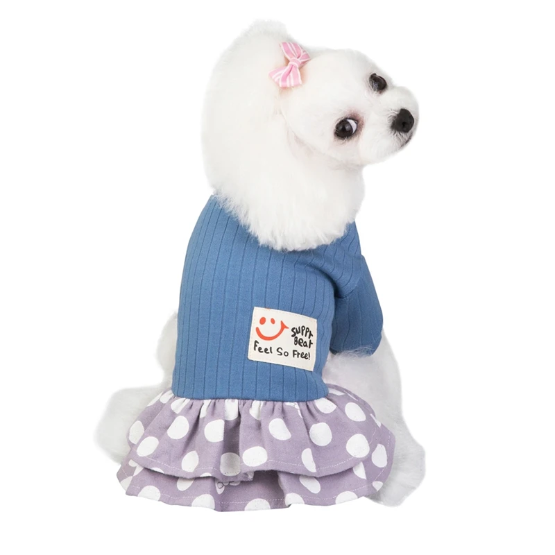 Платье принцессы с юбкой для маленьких собак Сезон весна-лето Классное платье
