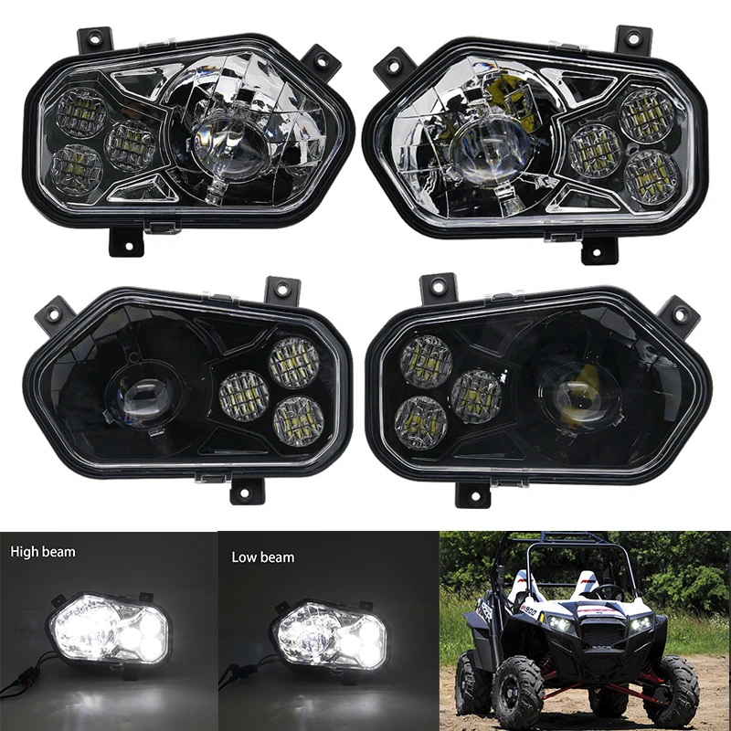 Для 2012 2013 Polaris RZR S Side X Sportsman 800 570 900 ATV комплект светодиодных фар|Детали и аксессуары