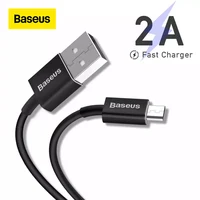 Кабель Micro USB Baseus 2A, кабель для быстрой зарядки, кабель для передачи данных USB к Micro 2A для Xiaomi Note 10, Samsung, USB зарядное устройство, мобильный телефо...