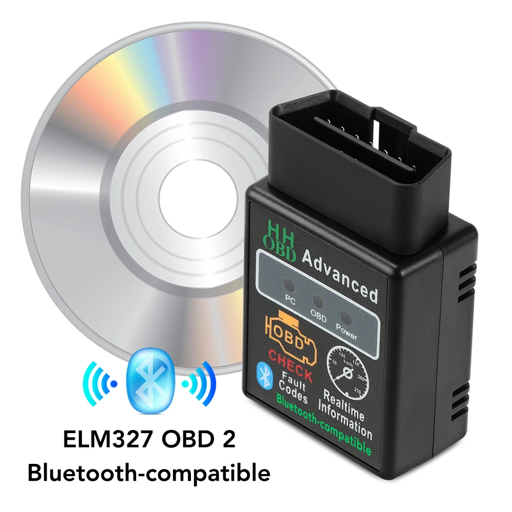 Автомобильный диагностический сканер OBD V2.1 совместимый с Bluetooth для Honda Civic Accord CRV Fit