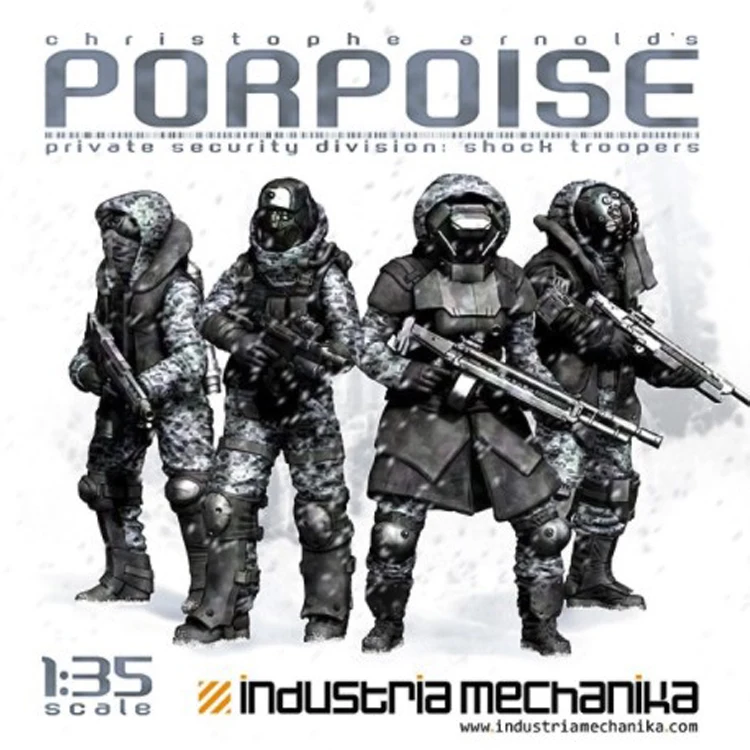 

1/35 Resin Model Figures Kit 4 Dolphin Impact Team Members 284G