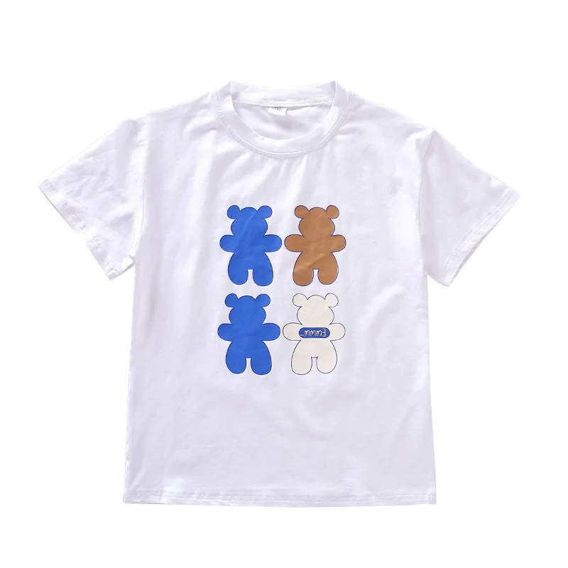 

2021 New Summer Parent-Child Round Neck Short Sleeve Printed T-Shirt Mother Daughter Matching Clothes