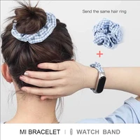 10 styles elastic band for xiaomi mi band 5 4 3 replacement rubber band strap mi band 4 3 hair ring for miband 5 bracelet strap