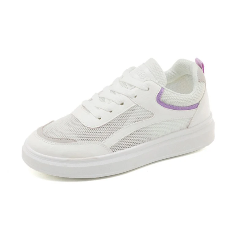 Женские кроссовки на плоской платформе классические дышащие повседневная обувь