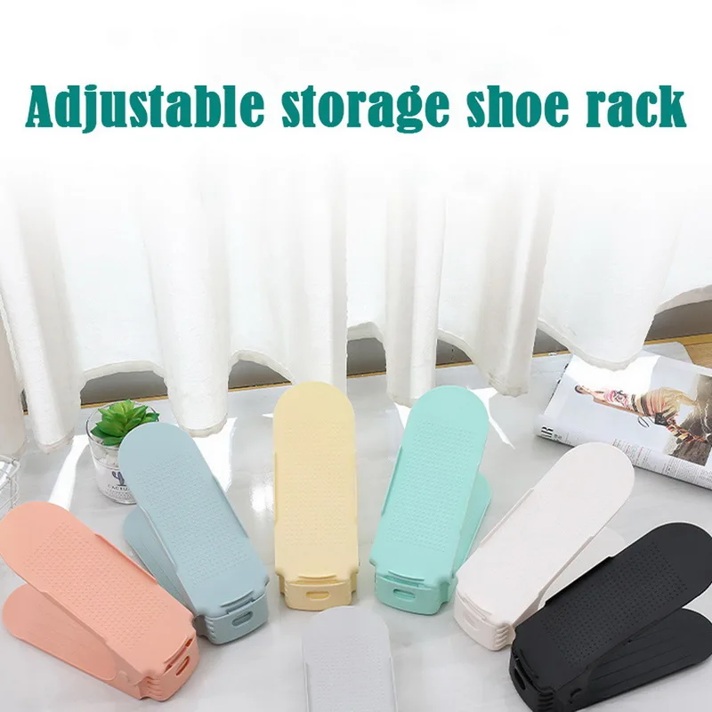 Регулируемые стеллажи для обуви органайзер с поддержкой компактный шкаф