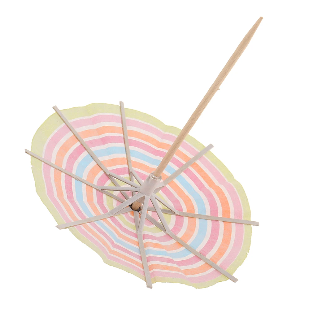 100stk. Коктейльные палочки зубочистка торт Топпер кекс выбор с бумажным зонтиком