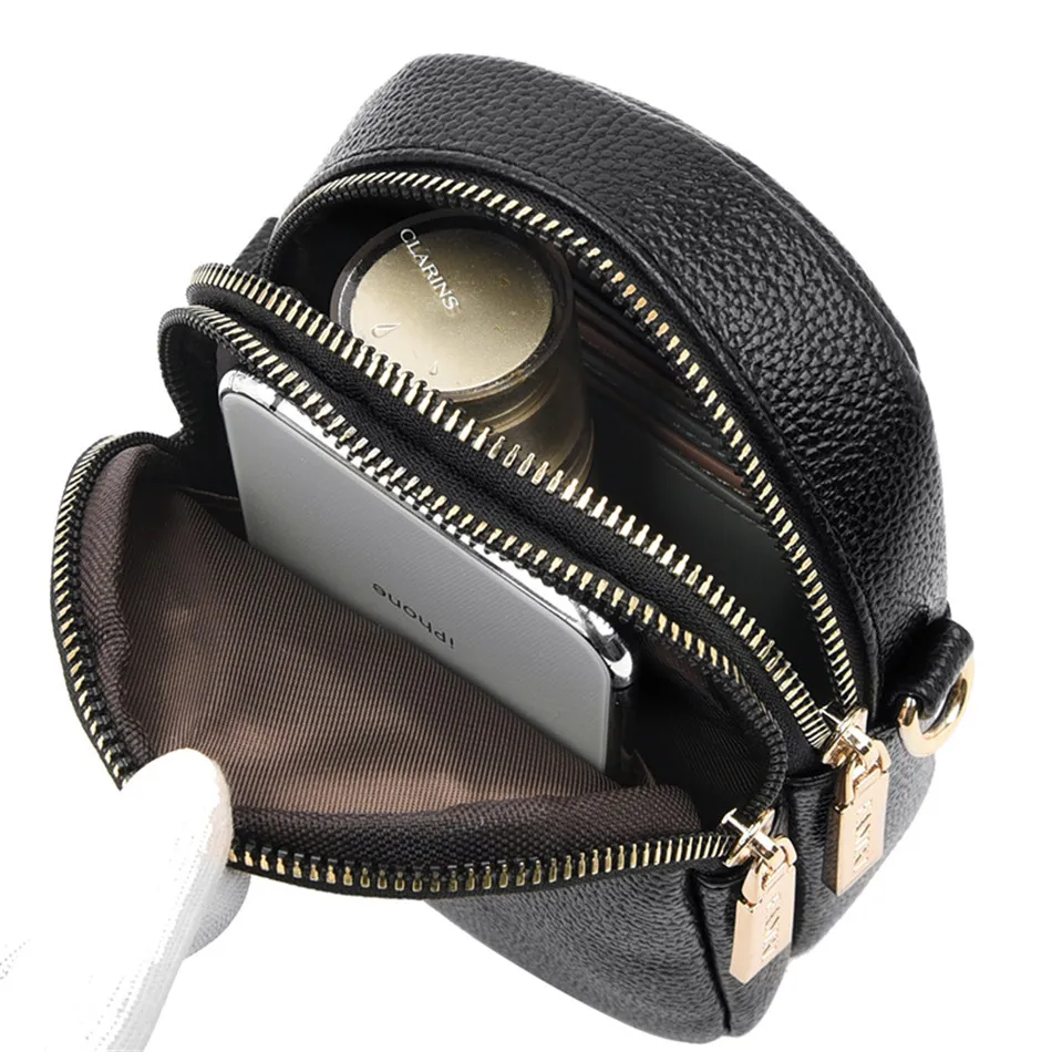 Роскошные дамские сумочки из мягкой кожи Дизайнерские однотонные сумки через