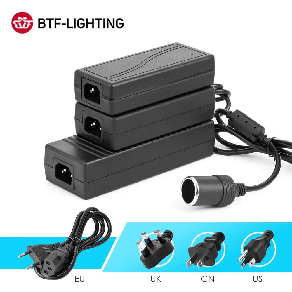 Автомобильный Инвертор AC 110V 220V to DC 12V 2A 3A 5A 8A 10A адаптер питания прикуриватель