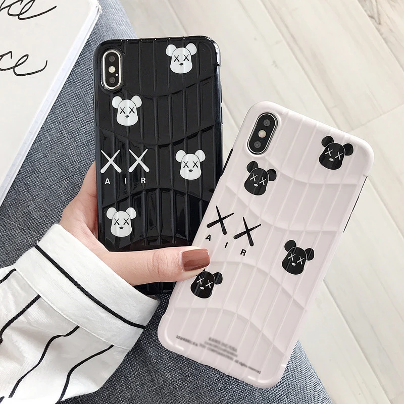 Suitcase Kaw Bear Stereo Soft Shell Silicone Protection Cover For iPhone 11 Pro Max Case 7 8 Plus XR X XS |