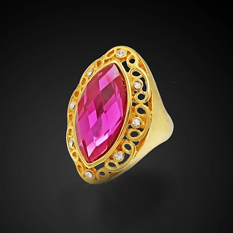 Женское овальное кольцо модное позолоченное ювелирное изделие винтажные