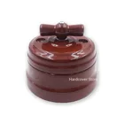 Домашнее обустройство, высокое качество, европейская керамическая ручка переключателя, настенный выключатель, розетка, Черный Белый Коричневый