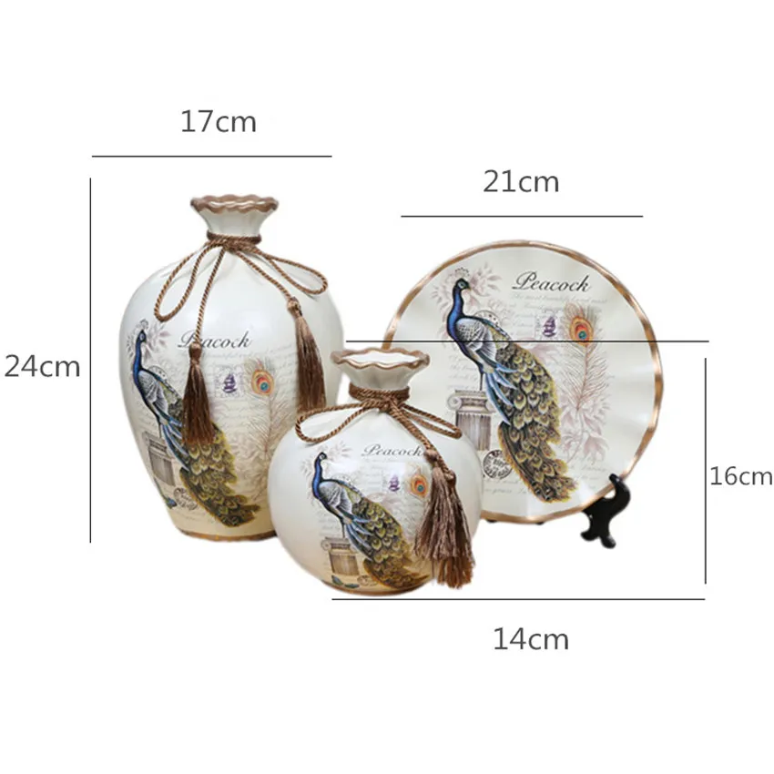 3 шт./компл. новая керамическая ваза европейского стиля Креативные Свадебные