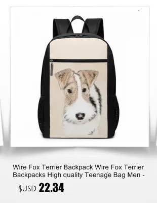 Wire Fox Terrier сумка Wire Fox Terrier сумки с верхней ручкой уличная женская кожаная сумка-тоут женские сумки
