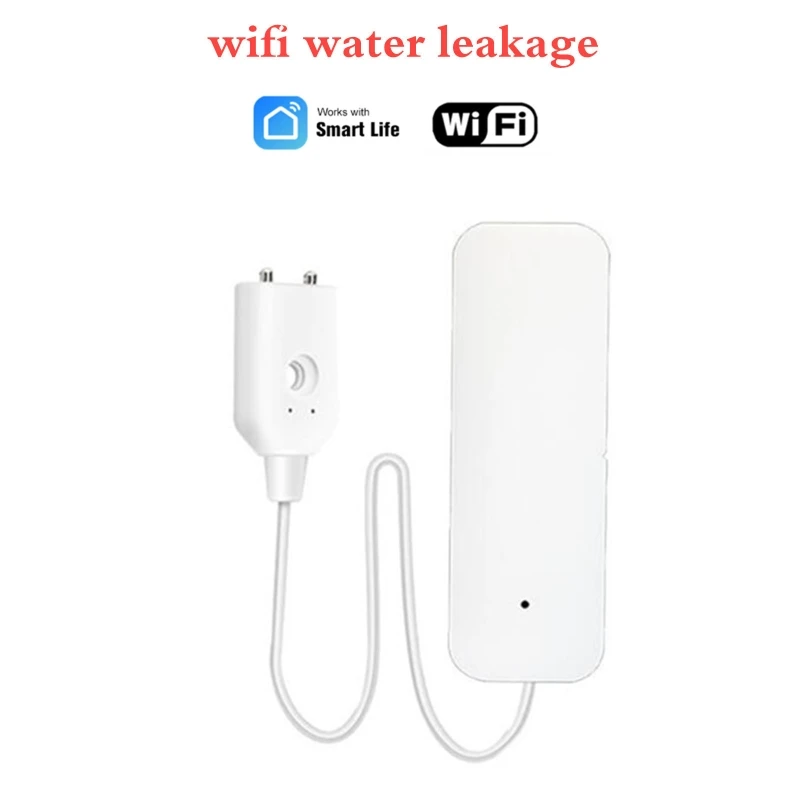 

Wifi Water Leakage Alarm Independent WIFI Water Leak Sensor Detector Flood Alert Overflow Security Alarm System Tuya Sma