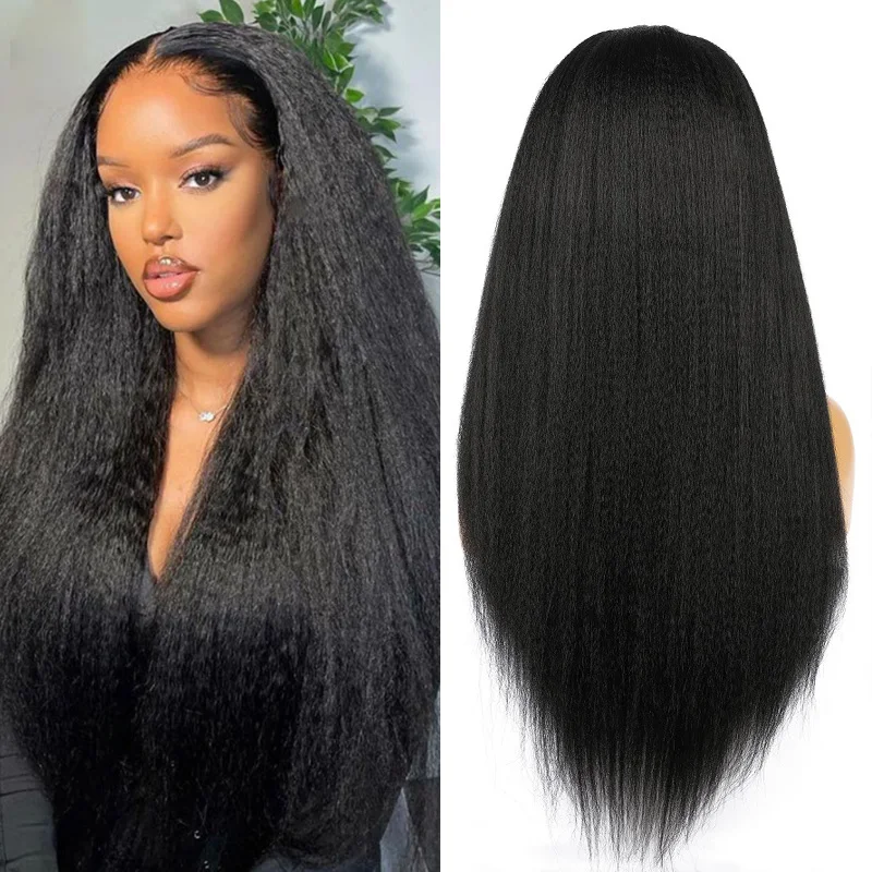 

180% Плотность 26 дюймов длинный синтетический кружевной передний парик для черных женщин кудрявые волосы без клея