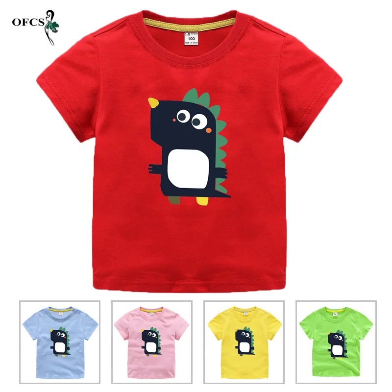 

Футболка для маленьких детей, одежда для маленьких мальчиков, рубашки для девочек 2-12 лет, летняя хлопковая футболка для малышей с короткими ...