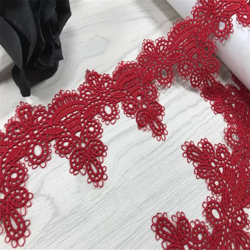 

Chemical Milk-Yarn Lace Trim Hot Sale Guipure Lace Accessories Garment DIY Sewing Crafts Ribbon Lace For Clothes Needle Work