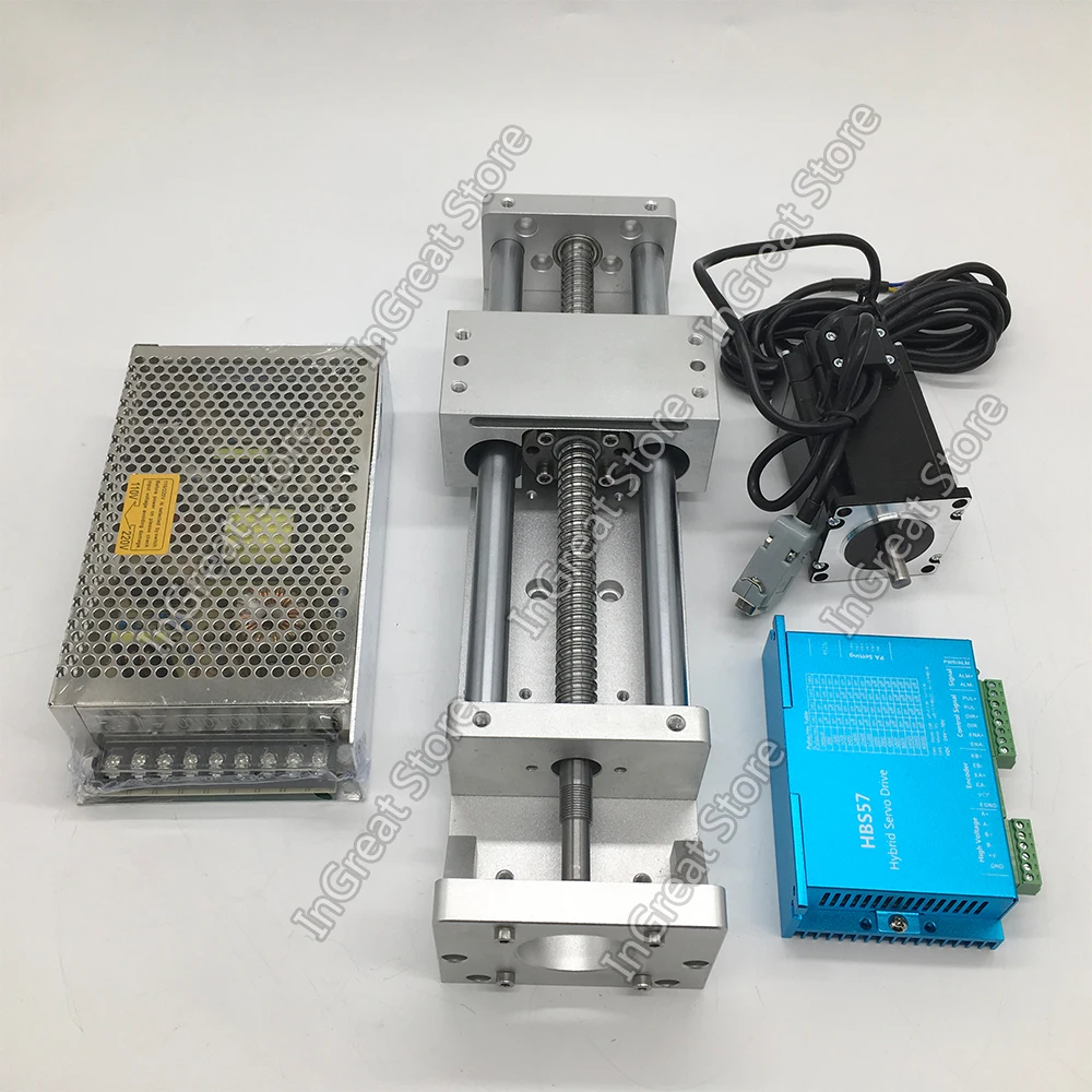 200 мм Линейный модуль скользящий стол шариковая направляющая платформа и Nema23