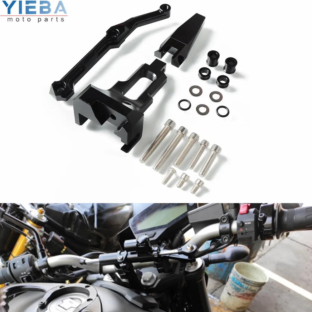 Мотоцикл для Yamaha mt 09 MT-09 MT09 tracer 2016 2017 2018 2019 стабилизирующий кронштейн рулевого