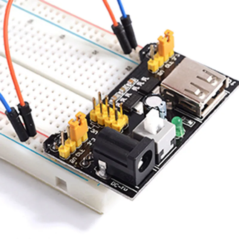Макетная плата DIY KIT макетная без припоя MB102 модуль питания 3 В 5 + 830 точек 65