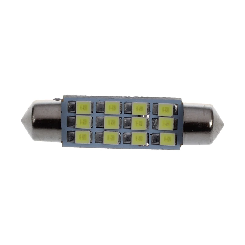 42mm 12 SMD 3528 LED White Car Interior c5w Dome Festoon Bulb Light Lamp DC 12V | Освещение